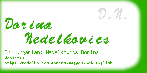 dorina nedelkovics business card